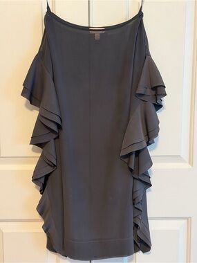 Ted Baker Classy Slate Ruffle Swim Cover-Up Size Large